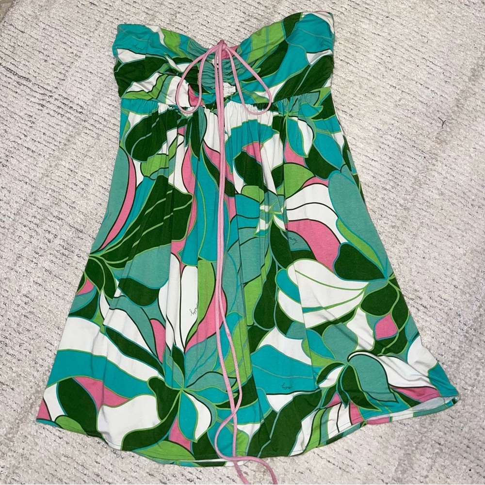 Milly loose fit strapless top